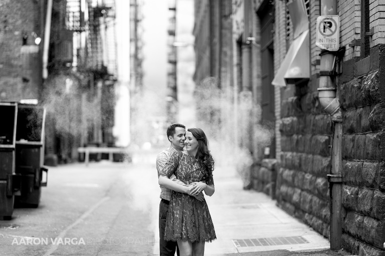 05 downtown pittsburgh alley(pp w768 h511) - Dana + Brian | Downtown Pittsburgh Engagement Photos