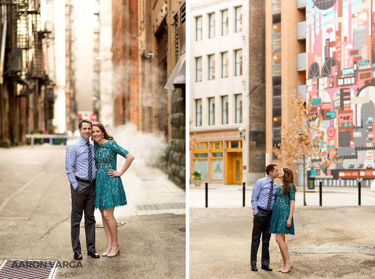 06 alleys in downtown pittsburgh(pp w768 h571) - Dana + Brian | Downtown Pittsburgh Engagement Photos