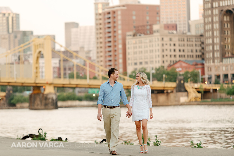 25 north shore pittsburgh river engagement(pp w768 h512) - Marissa + Matt | Schenley Park and North Shore Engagement Photos