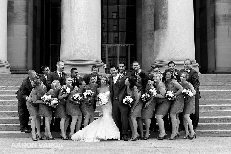 19 mellon institue pillars wedding(pp w768 h512) - Cassidy + David | Westin Convention Center Wedding Photos