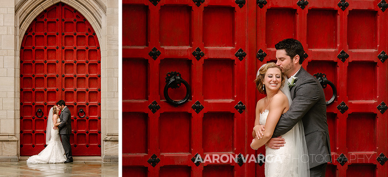 31 cathedral of learning red door(pp w768 h350) - Cassidy + David | Westin Convention Center Wedding Photos
