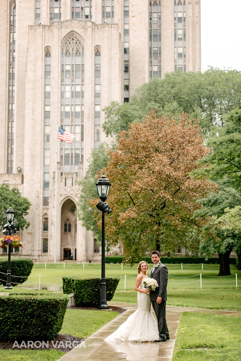 32 cathedral of learning wedding rain(pp w480 h718) - Cassidy + David | Westin Convention Center Wedding Photos