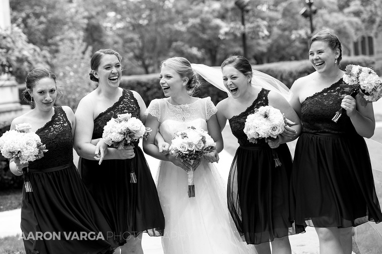 10 bridesmaids laughing(pp w768 h512) - Wyndham Pittsburgh University Center Wedding