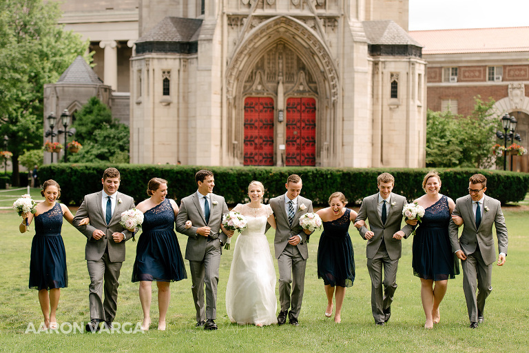 18 heinz chapel bridal party portrait(pp w768 h512) - Wyndham Pittsburgh University Center Wedding