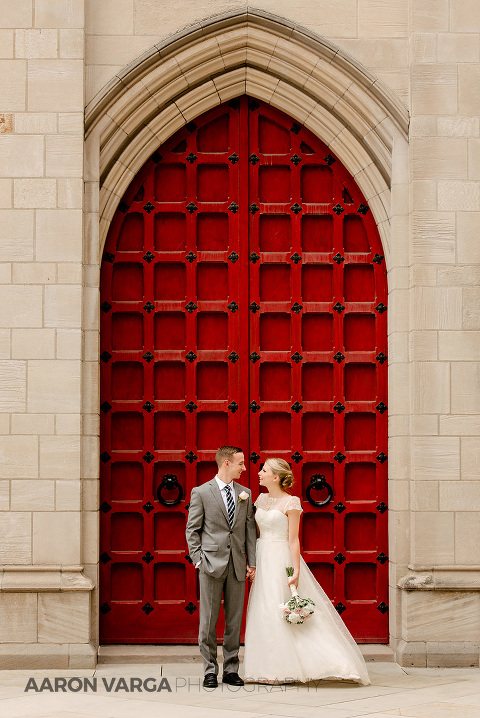 30 cathedral of learning red door(pp w480 h718) - Wyndham Pittsburgh University Center Wedding
