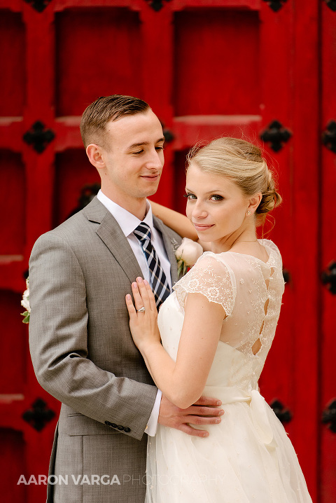 32 cathedral of learning pitt university wedding red door(pp w480 h718) - Wyndham Pittsburgh University Center Wedding