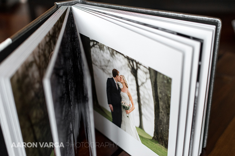 10 longue vue club wedding album pittsburgh(pp w768 h512) - Silver and White Leather Flush Mount Wedding Album | Longue Vue Club