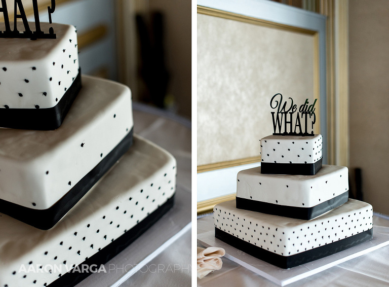 26 black white wedding cake(pp w768 h566) - Alisha + Andrew | LeMont Wedding Photos