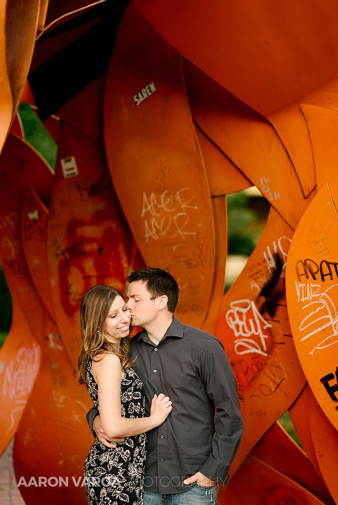 22 north shore engagement sculpture(pp w480 h718) - Jolene + Kurt | Duquesne University and North Shore Engagement Photos