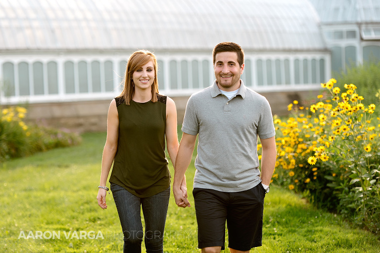 01 Schenley Park engagement walking(pp w768 h512) - Loren + Brandon | Schenley Park and Phipps Conservatory Engagement