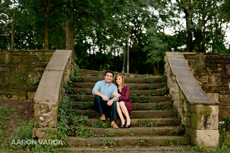 24 flagstaff hill steps engagement(pp w768 h512) - Loren + Brandon | Schenley Park and Phipps Conservatory Engagement