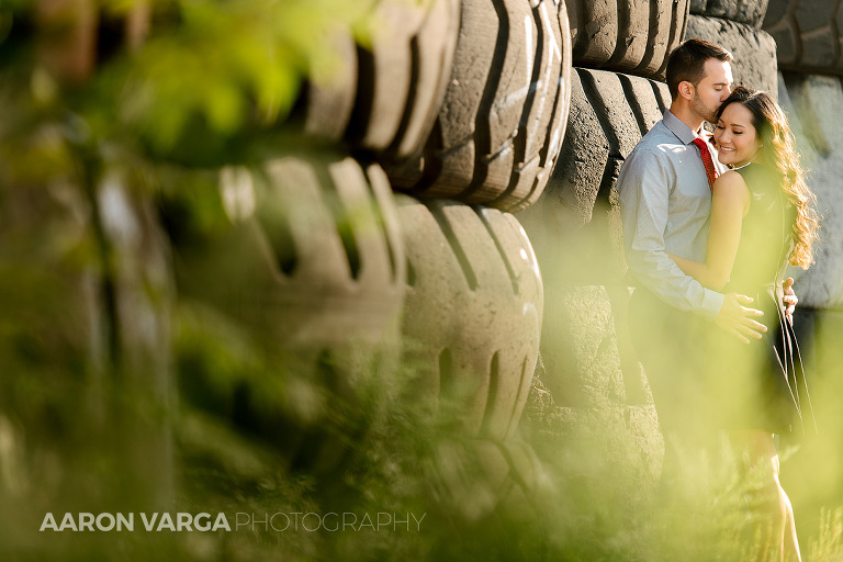 11 tire yard engagement(pp w768 h512) - Gina + Anthony | Strip District and Mt. Washington Engagement Photos