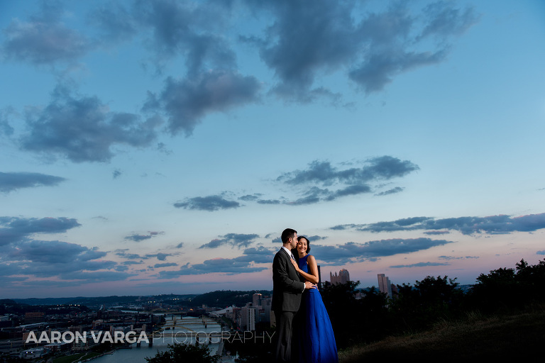 29 off camera lighting engagement1(pp w768 h512) - Gina + Anthony | Strip District and Mt. Washington Engagement Photos