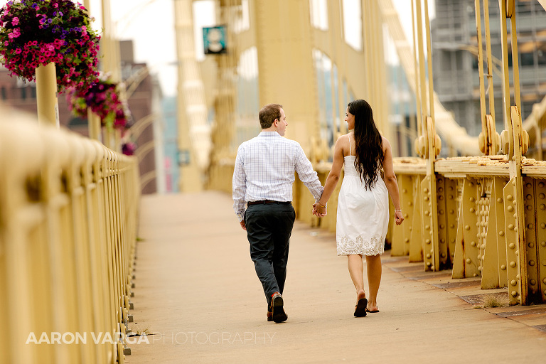 03 walking yellow bridges engagement(pp w768 h512) - Simi + Will | Downtown and North Shore Engagement Photos