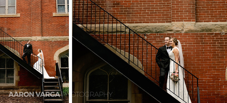 30 duquesne university brick wall(pp w768 h349) - Kirstin + Brad | Pittsburgh Athletic Association Wedding Photos