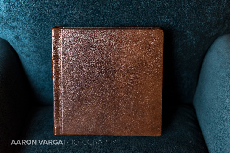 01 brown leather album(pp w768 h512) - Brown Leather Flush Mount Wedding Album | West Overton Museums