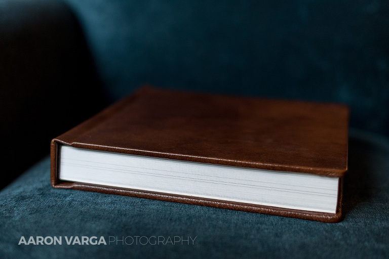 03 best wedding album in pittsburgh(pp w768 h512) - Brown Leather Flush Mount Wedding Album | West Overton Museums