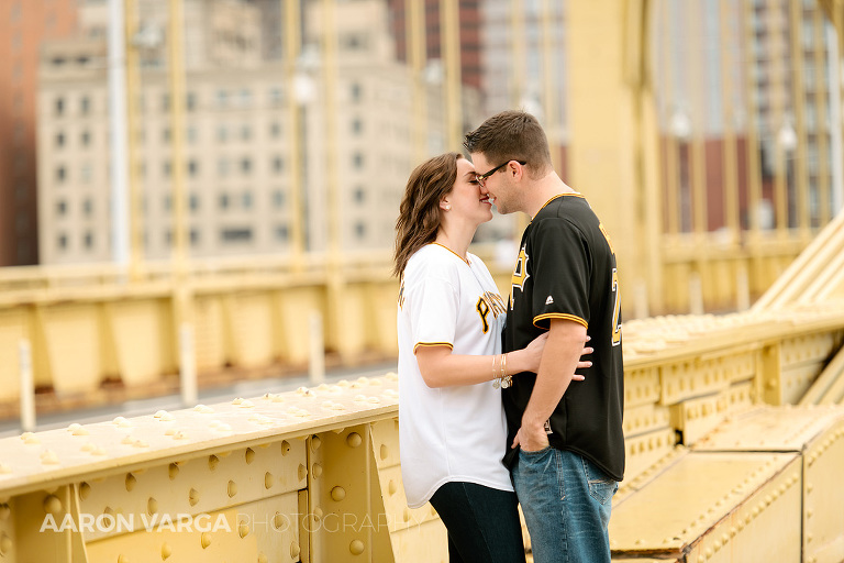 02 roberto clemente bridge engagement(pp w768 h512) - Colleen + Zack | Chatham University Engagement Photos