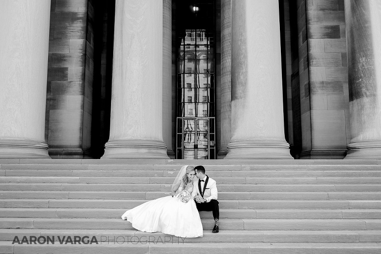 09 bride groom wedding photo mellon pillars(pp w768 h512) - Gina + Chris | Mellon Institute and Pennsylvanian Wedding Photos