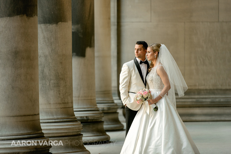 10 bride groom mellon institute1(pp w768 h512) - Gina + Chris | Mellon Institute and Pennsylvanian Wedding Photos