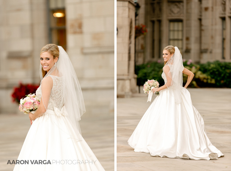 29 bride portrait cathedral of learning(pp w768 h569) - Gina + Chris | Mellon Institute and Pennsylvanian Wedding Photos