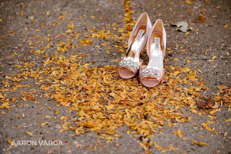 01 pink badgley mischka wedding shoes(pp w768 h512) - Gina + Chris | Oglebay Resort Wedding Photos