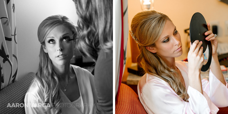 04 bride getting ready mirror(pp w768 h384) - Gina + Chris | Oglebay Resort Wedding Photos