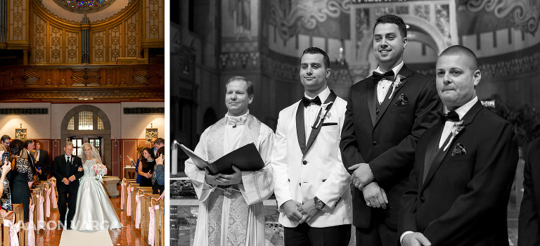 08 wedding first look at ceremony(pp w768 h350) - Gina + Chris | Oglebay Resort Wedding Photos
