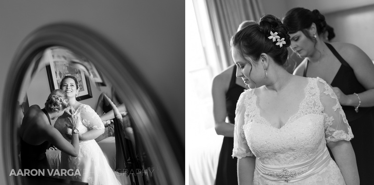 06 bridal prep photo(pp w768 h380) - Kacie + Trevor | Heinz Chapel & Embassy Suites Wedding Photos