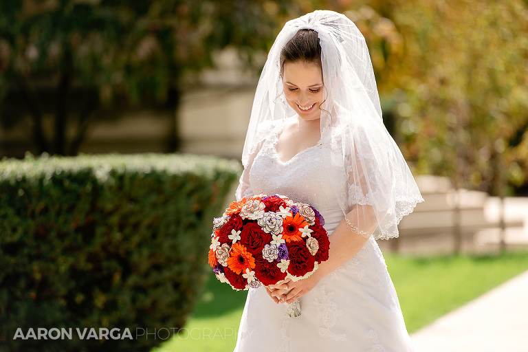 15 red orange wedding flowers(pp w768 h512) - Kacie + Trevor | Heinz Chapel & Embassy Suites Wedding Photos