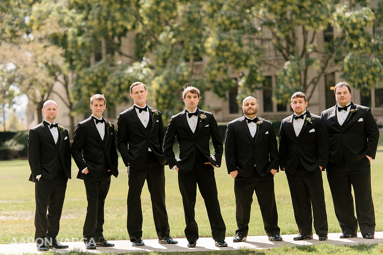 19 groomsmen portrait(pp w768 h512) - Kacie + Trevor | Heinz Chapel & Embassy Suites Wedding Photos