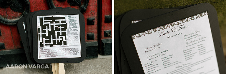 21 crossword wedding program(pp w768 h252) - Kacie + Trevor | Heinz Chapel & Embassy Suites Wedding Photos