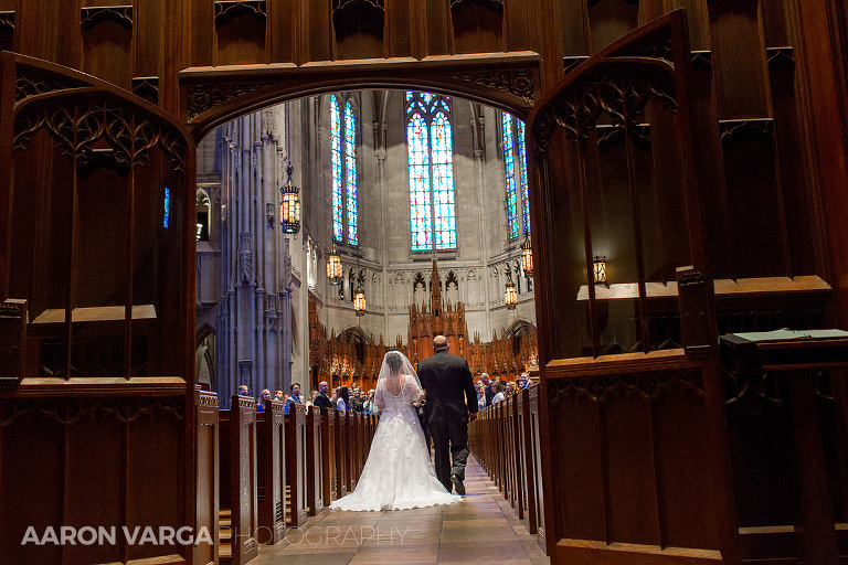 22 heinz chapel wedding processional(pp w768 h512) - Kacie + Trevor | Heinz Chapel & Embassy Suites Wedding Photos