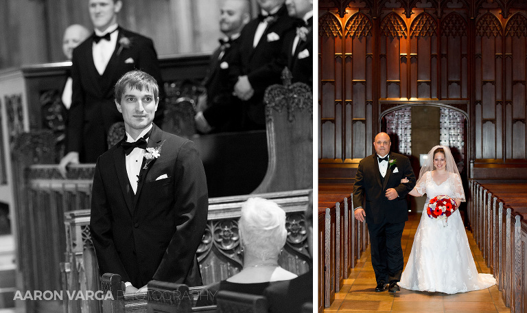 23 groom seeing bride first time(pp w768 h456) - Kacie + Trevor | Heinz Chapel & Embassy Suites Wedding Photos
