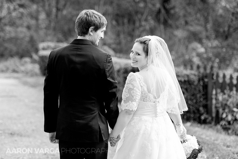 36 bride groom holding hands(pp w768 h512) - Kacie + Trevor | Heinz Chapel & Embassy Suites Wedding Photos