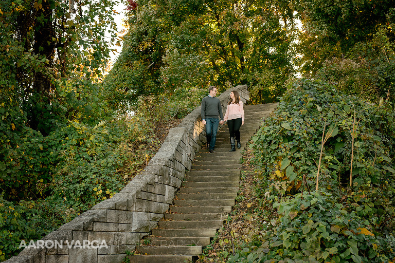 01 washingtons landing stairs(pp w768 h512) - Dina + Brendan | Washington's Landing and Mellon Park Engagement