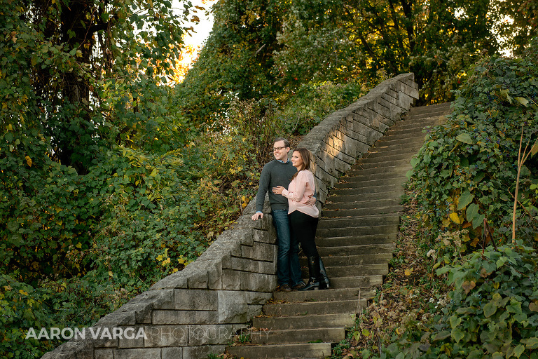 02 washingtons landing staircase(pp w768 h512) - Dina + Brendan | Washington's Landing and Mellon Park Engagement