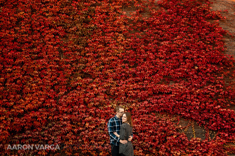 19 red ivy wall north side engagement(pp w768 h512) - Kelsey + Mike | West Park and Mt. Washington Engagement Photos