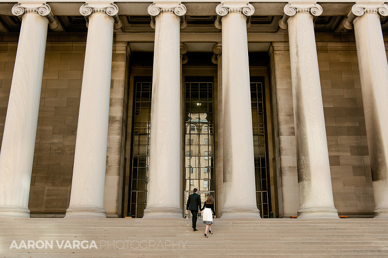 01 mellon institute engagement1(pp w768 h512) - Megan + Robert | Pitt University & Schenley Park Engagement Photos