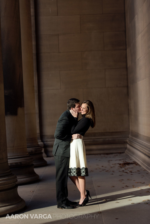 04 mellon institute library(pp w480 h718) - Megan + Robert | Pitt University & Schenley Park Engagement Photos