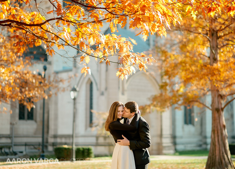11 fall photos heinz chapel(pp w768 h553) - Megan + Robert | Pitt University & Schenley Park Engagement Photos
