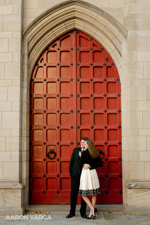 14 engagement photo pitt red door(pp w480 h718) - Megan + Robert | Pitt University & Schenley Park Engagement Photos