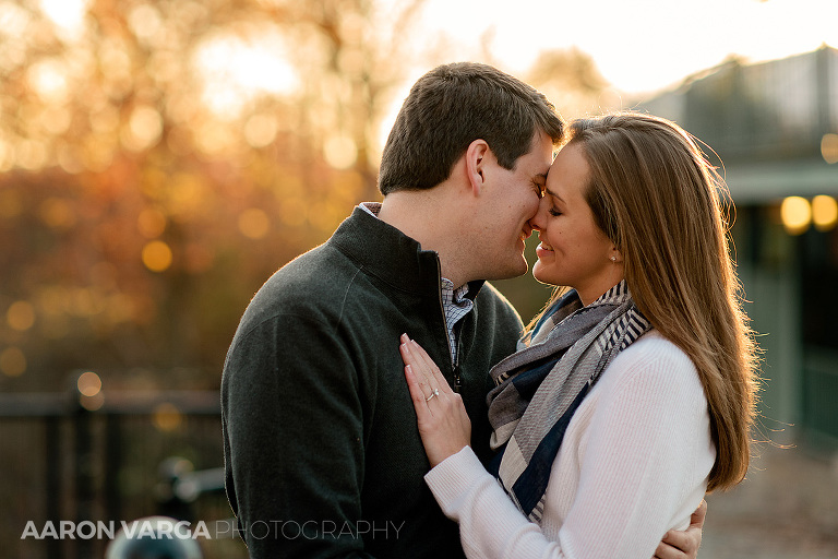 30 fall engagement at sunset(pp w768 h512) - Megan + Robert | Pitt University & Schenley Park Engagement Photos