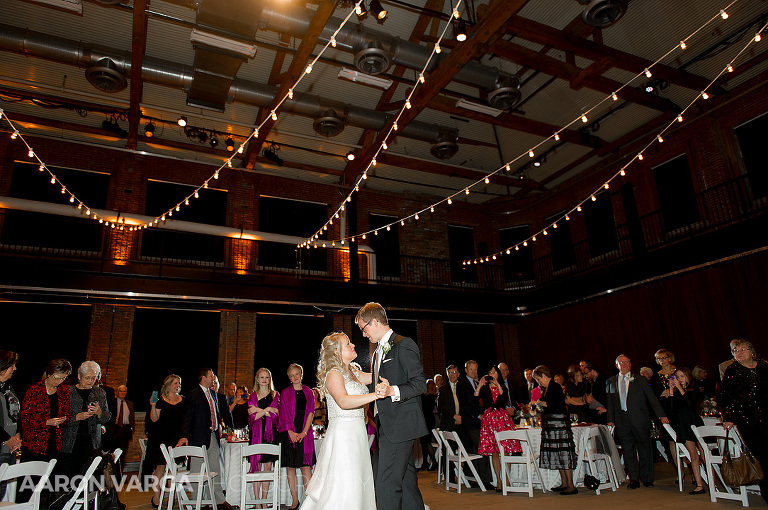 43 pittsburgh opera wedding first dance lights(pp w768 h510) - Heidi + Will | Old Saint Luke's and Pittsburgh Opera Wedding Photos