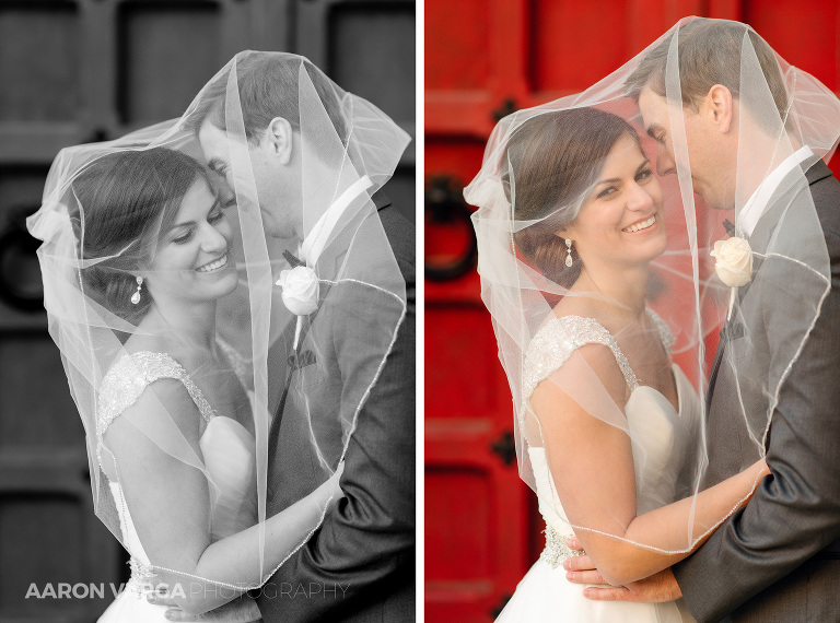 22 bride groom under veil(pp w768 h570) - Stephanie + Ryan | Heinz Chapel and University Club Wedding Photos