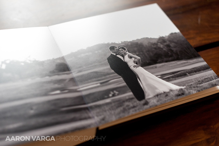 08 oakmot country club wedding photo album(pp w768 h512) - Black and Pink Leather Wedding Album | Oakmont Country Club
