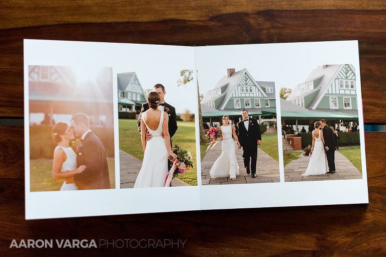 09 oakmont country club wedding album photos(pp w768 h512) - Black and Pink Leather Wedding Album | Oakmont Country Club