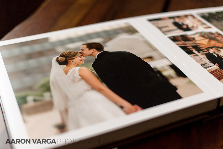 06 duquesne university wedding album1(pp w768 h512) - Brown Leather Wedding Album | Pittsburgh Athletic Association Wedding