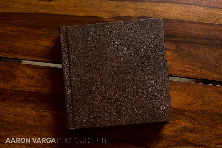 07 brown leather wedding photo album1(pp w768 h512) - Brown Leather Wedding Album | Pittsburgh Athletic Association Wedding