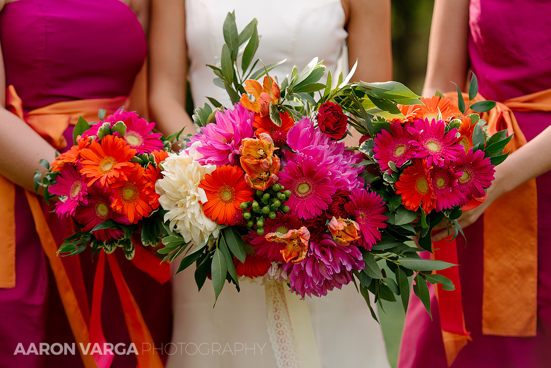02 hot pink orange fall weddign bouquet - Best of 2015: Flowers